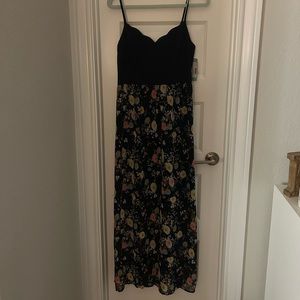 Floral, Navy Maxi Dress